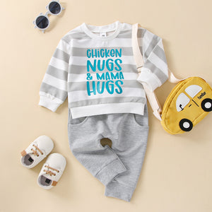 Chicken Nugs & Mama Hugs Sweatshirt + Solid Pant