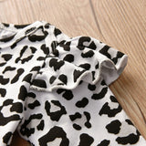 Leopard Ruffle Clothing Set