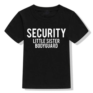 Security Little Sister Bodyguard T-shirt & baby romper