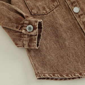 Long Sleeve Single Breasted Pocket Coat