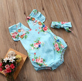Newborn Baby Girl Floral One pieces Romper