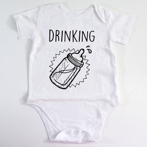 Drinking Buddies Twins Baby Rompers