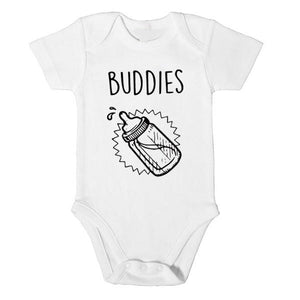 Drinking Buddies Twins Baby Rompers