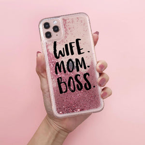 Wife Mom Boss iPhone Case