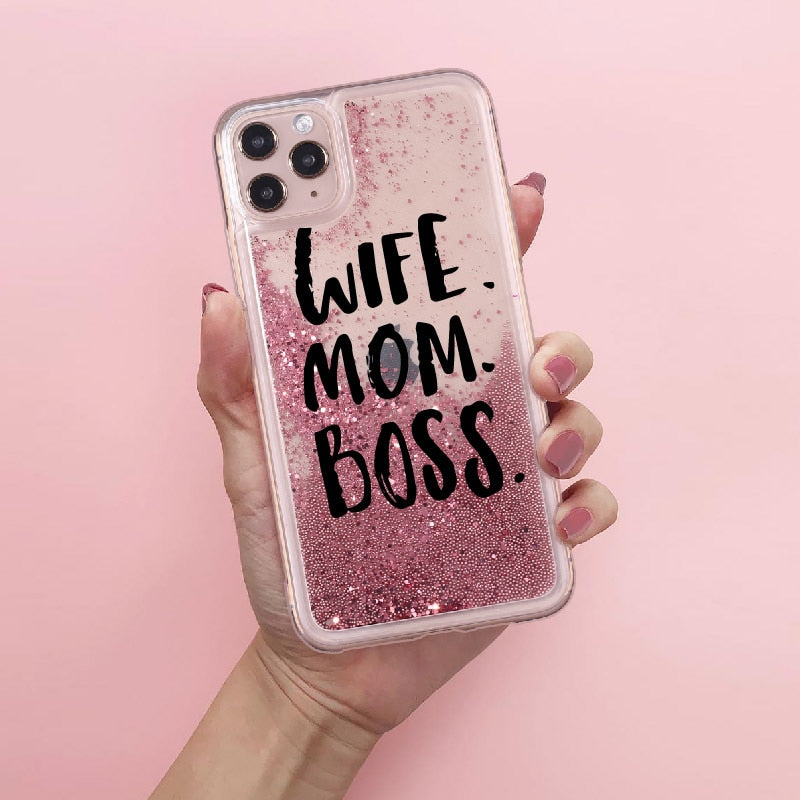 Wife Mom Boss iPhone Case