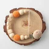 Personalized Name Wooden Pacifier and Teething Chain