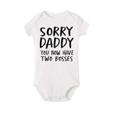 Sorry Daddy You now Have Two Bosses Baby Romper