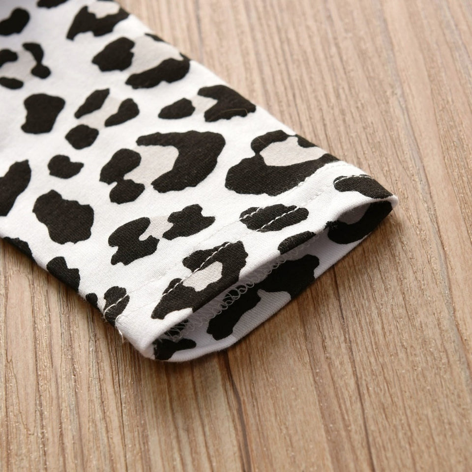 Leopard Ruffle Clothing Set