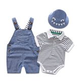 Premium baby Boy Striped Romper Outfit