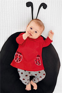 Red Long sleeve Toddler Outfit