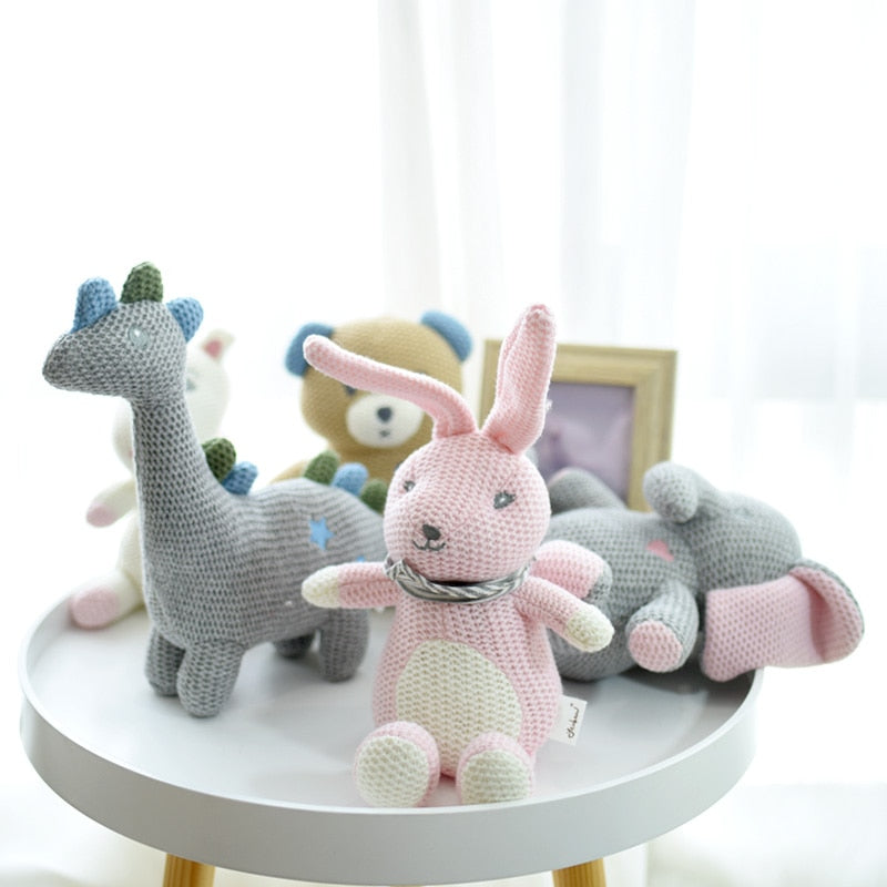 knitted plush animal toy