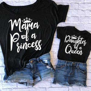 Mama daughter Princess and queen Matching T-Shirt