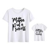 Mama daughter Princess and queen Matching T-Shirt