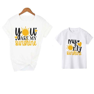 You Are My Sunshine My Only Sunshine Mommy Daughter Matching T-shirt