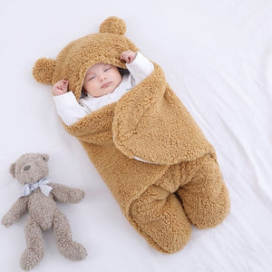 Ultra-Soft Fluffy Fleece Newborn Receiving/Sleeping Blanket