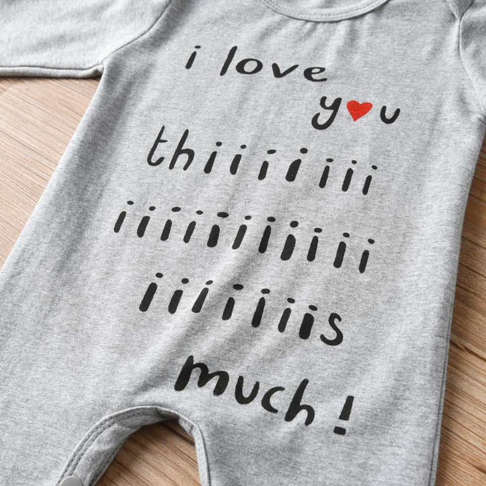 I Love You This much Toddler Outfit