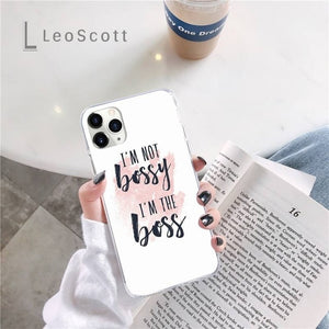 I'm not bossy I'm the boss iPhone Case