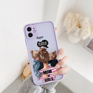 mom of girls iPhone Case