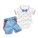 Premium Baby Boy Bow Clothing Set
