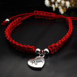 Mom Charm Red Bracelet
