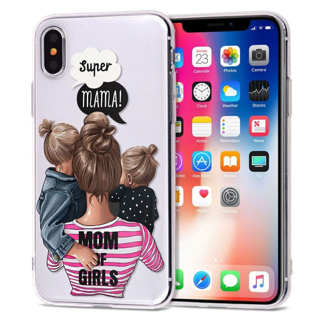 mom of girls iPhone Case