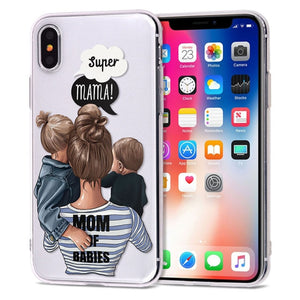 mom of babies iPhone Case