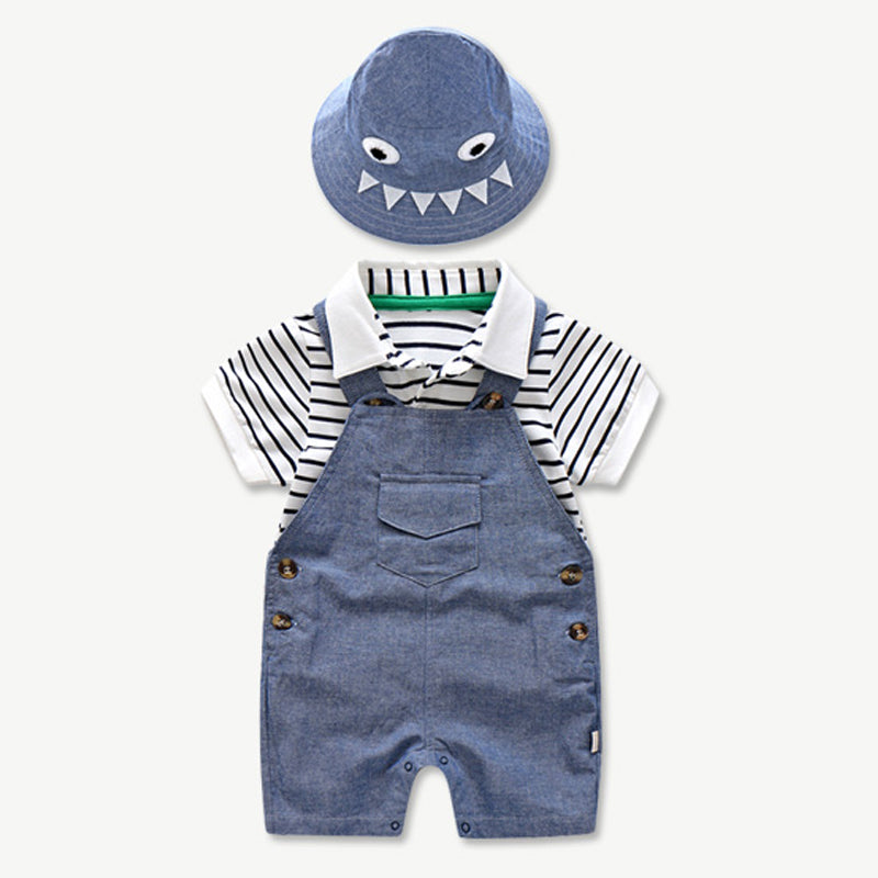 Premium baby Boy Striped Romper Outfit